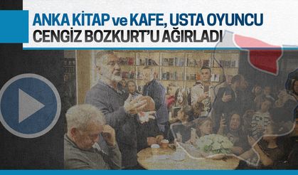 Anka Kitap ve Kafe, usta oyuncu Cengiz Bozkurt'u ağırladı