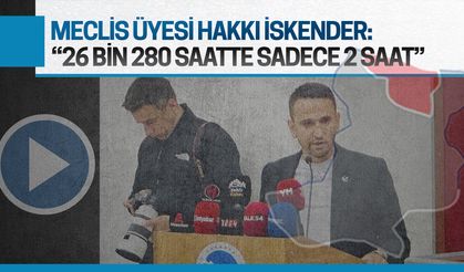Hakkı İskender: 26 bin 280 saatte sadece 2 saat ihtiyacımız var