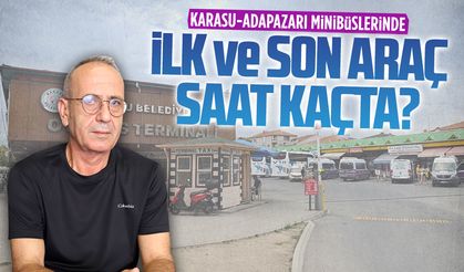 Bayramda Karasu-Adapazarı minibüslerinin hareket saatleri