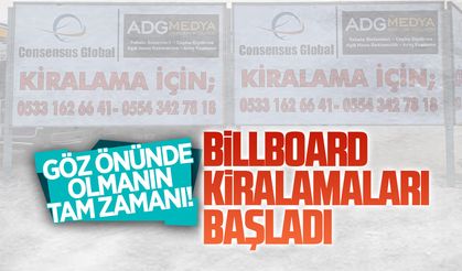 Karasu’da billboardlar kiralamaya açıldı