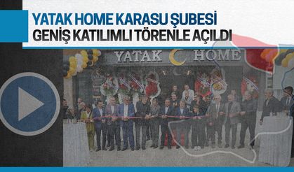 Yatak Home Karasu bayii, geniş katılımlı törenle açıldı