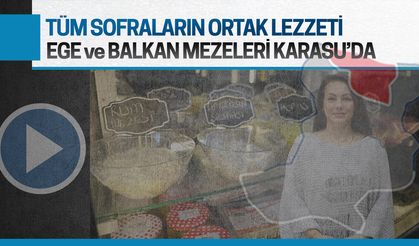 Sofraların ortak lezzeti Ege ve Balkan mezeleri Karasu’da ilgi görüyor