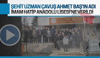 Şehit Ahmet Baş’ın adı Karasu’daki bu okulda yaşayacak