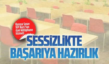 Karasu Sınav VİP Kurs’tan LGS ve YKS öğrencilerine sessiz kütüphane