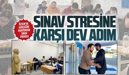 Özşen Özel Öğretim Kursu’ndan gerçeğini aratmayan sınav provası