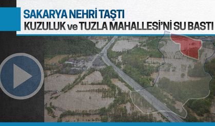 Sakarya Nehri taştı, Karasu’da iki mahalle sular altında kaldı