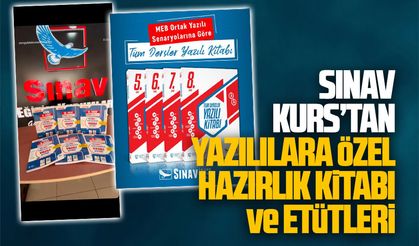 Sınav Kurs’tan yazılılara özel hazırlık kitabı ve etütleri