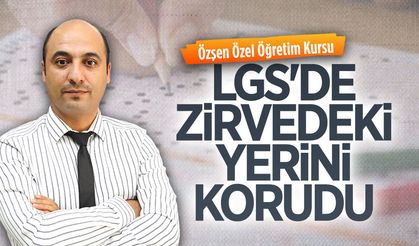 Özşen Özel Öğretim Kursu LGS'de zirvedeki yerini korudu