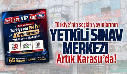Karasu Sınav VIP Kurs, Türkiye’nin seçkin yayınlarının yetkili sınav merkezi oldu