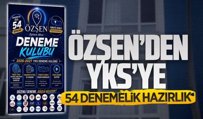 Özşen’den YKS’ye 54 denemelik hazırlık