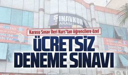 Karasu Sınav İleri Kurs’tan öğrencilere özel ücretsiz deneme sınavı