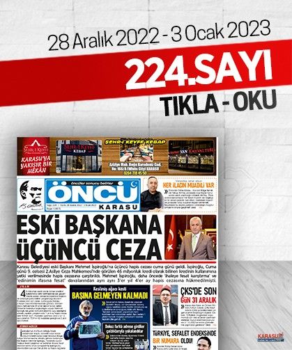 Öncü Karasu Gazetesi 224.sayı