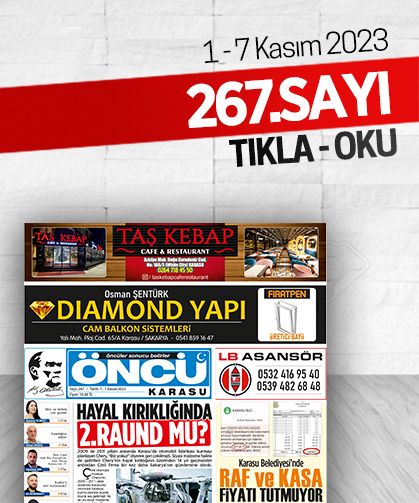 Öncü Karasu Gazetesi 267.sayı