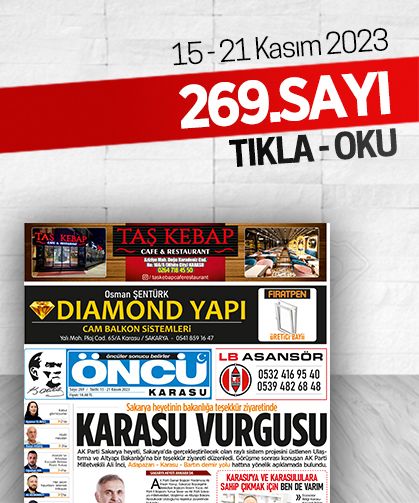 Öncü Karasu Gazetesi 269.sayı