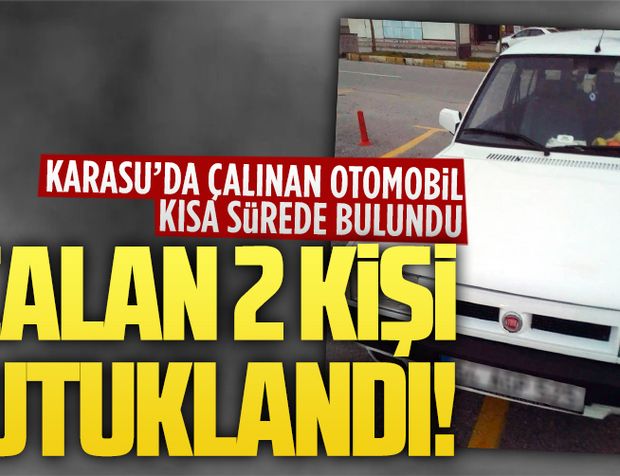 Karasu’da çalınan araba, emniyet ekiplerince bulundu