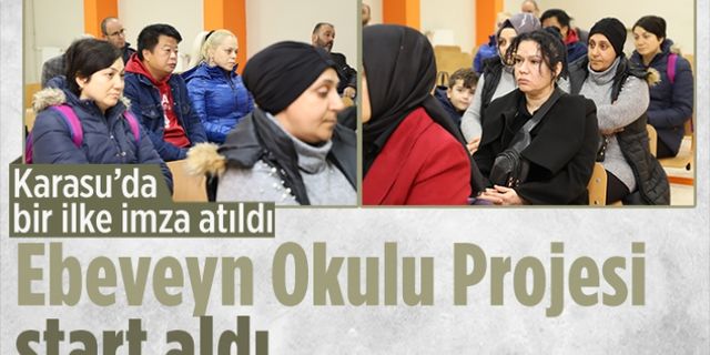 Karasu'da Ebeveyn Okulu Projesi start aldı