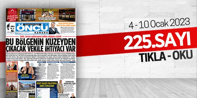 Öncü Karasu Gazetesi 225.sayı