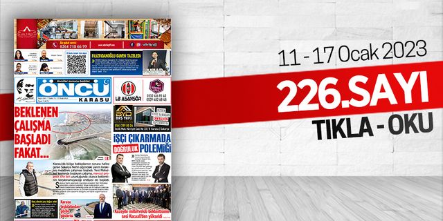 Öncü Karasu Gazetesi 226.sayı