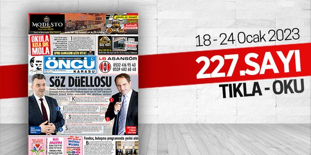 Öncü Karasu Gazetesi 227.sayı