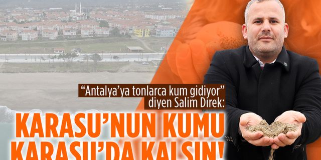 Gelecek Partisi İlçe Başkanı Salim Direk’ten kum vurgusu