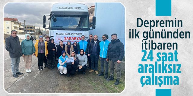 Gençlik ve Spor İlçe Müdürlüğü, deprem bölgesi için sahada