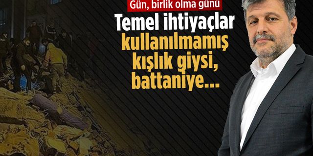 Bir yardım çağrısı da Yeniden Refah Partisi’nden geldi