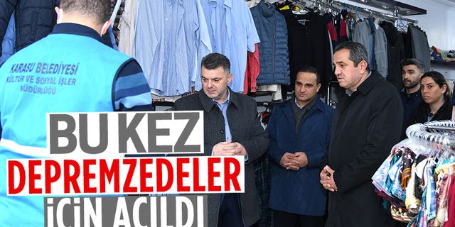 Karasu’da Yardım Toplama ve Dağıtım Merkezi faaliyete geçti