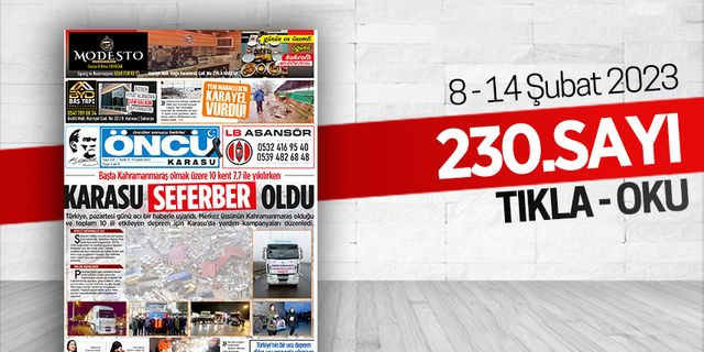 Öncü Karasu Gazetesi 230.sayı