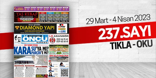 Öncü Karasu Gazetesi 237.sayı