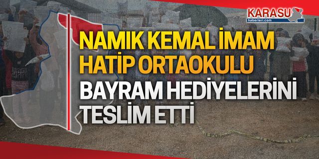 Bayram hediyeleri deprem bölgesine teslim edildi