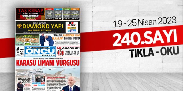 Öncü Karasu Gazetesi 240.sayı