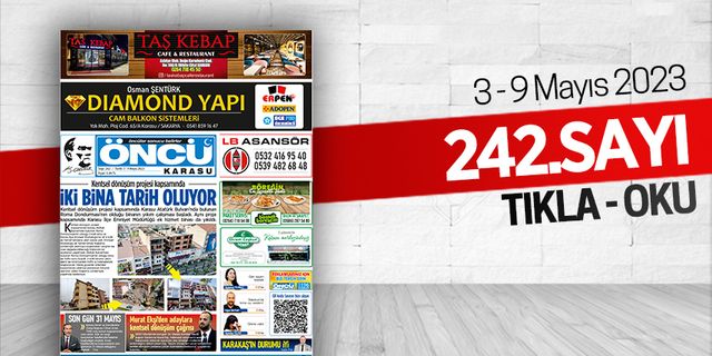 Öncü Karasu Gazetesi 242.sayı