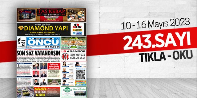 Öncü Karasu Gazetesi 243.sayı