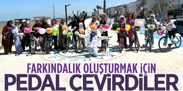 Karasu’da Dünya Bisiklet Günü nedeniyle pedal çevirdiler