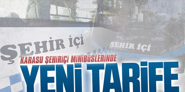 Şehiriçi minibüslerinde yeni tarife