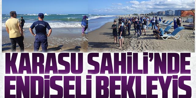 Dalgalar arasında kaybolan 14 yaşındaki çocuk için arama çalışmaları başladı