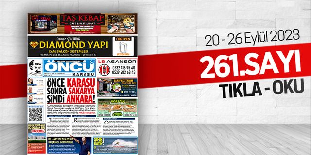 Öncü Karasu Gazetesi 261.sayı
