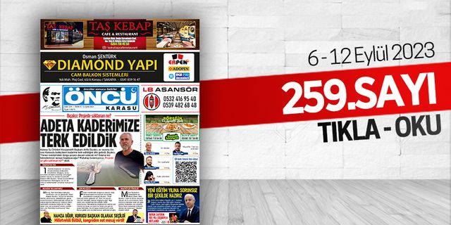 Öncü Karasu Gazetesi 259.sayı