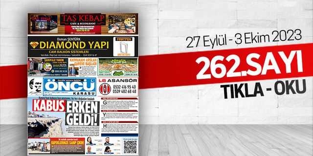 Öncü Karasu Gazetesi 262.sayı