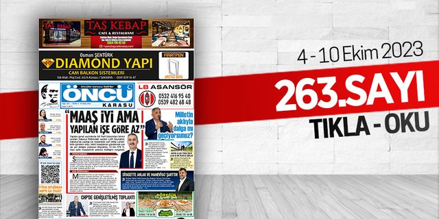 Öncü Karasu Gazetesi 263.sayı