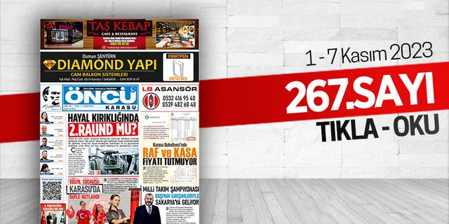 Öncü Karasu Gazetesi 267.sayı
