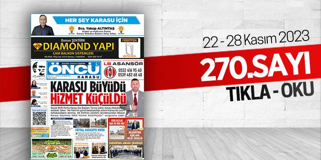 Öncü Karasu Gazetesi 270.sayı