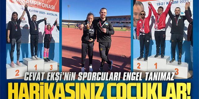 Cevat Ekşi’nin sporcularından özel başarı