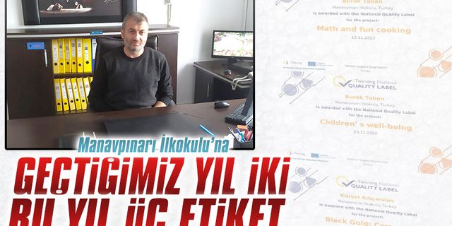 Manavpınarı İlkokulu’na ödüle doymuyor