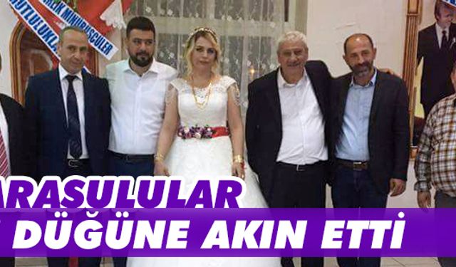 Karasulular, bu düğüne akın etti