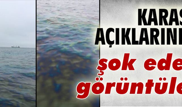 Karadeniz’de şok eden görüntü