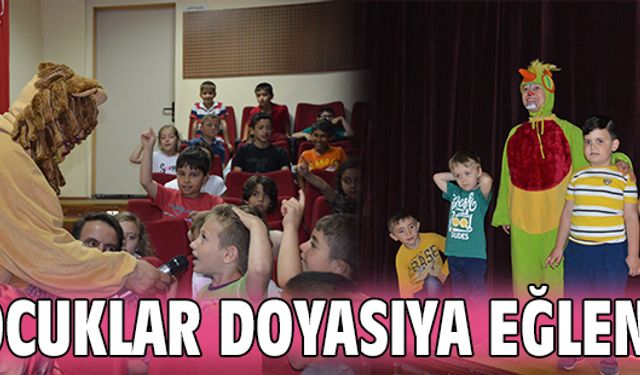 Çocuklar doyasıya eğlendi