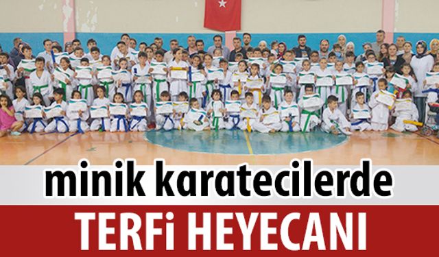 Karatecilerde terfi heyecanı