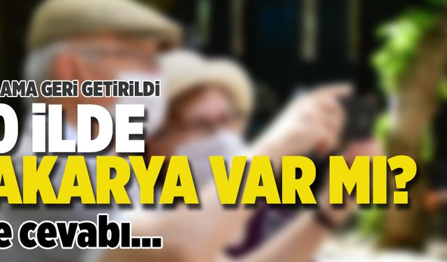 20 ilde Sakarya var mı?