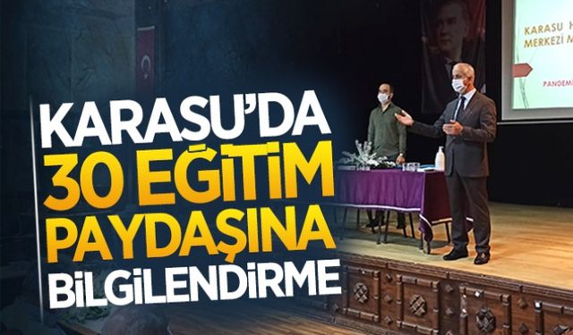 30 eğitim paydaşına bilgilendirme